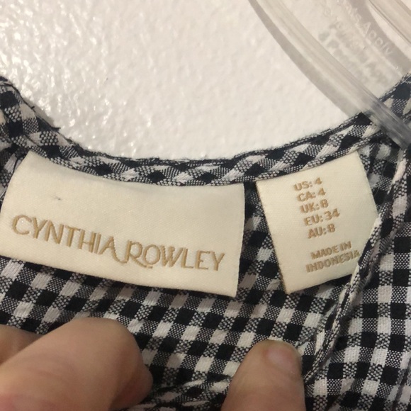 Cynthia Rowley Black & White Sleeveless Dress - Picture 3 of 5